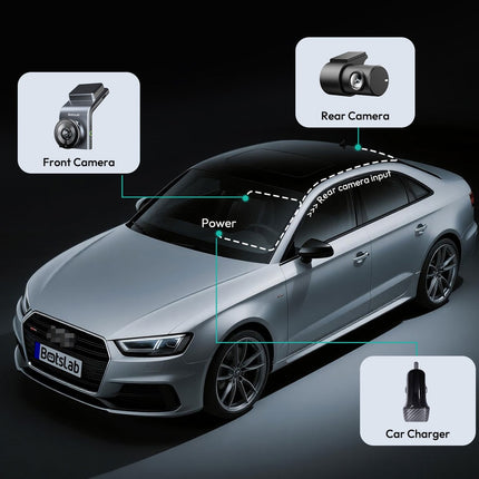 Botslab G300H Plus 4K Wifi GPS 2CH 64gb dashcam