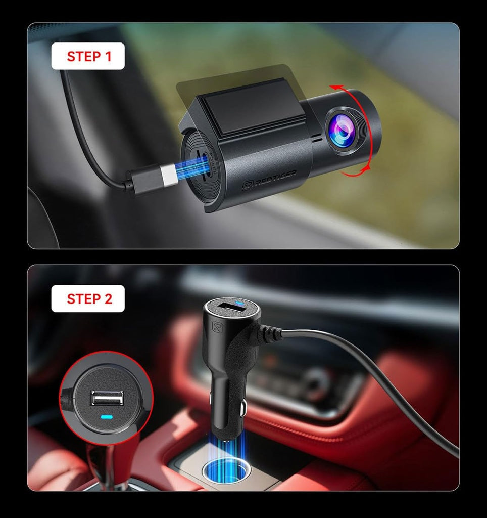 Redtiger F11 4K 1CH Wifi 32gb dashcam