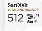 Sandisk 512gb High Endurance U3 V30 microSD kaart