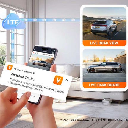 Vantrue N5S Cloud 2K 4CH Wifi GPS 360 graden dashcam