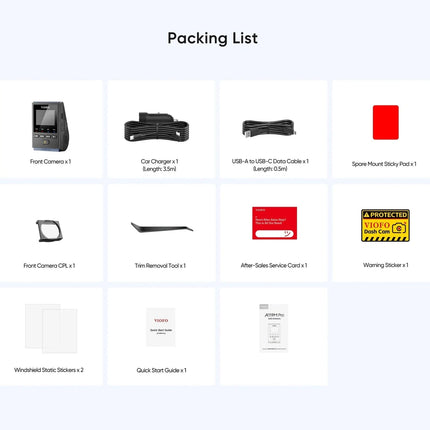 Viofo A119M Pro 4K Wifi GPS dashcam