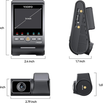 Viofo A329S 2CH 4K Wifi GPS dashcam