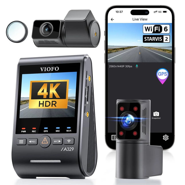 Viofo A329S 3CH 4K Wifi GPS dashcam