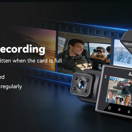 AZDome M350 4CH 2K Wifi GPS 64gb 360 graden dashcam