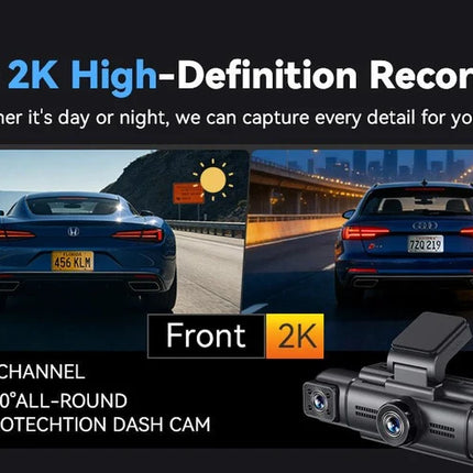 AZDome M350 4CH 2K Wifi GPS 64gb 360 graden dashcam