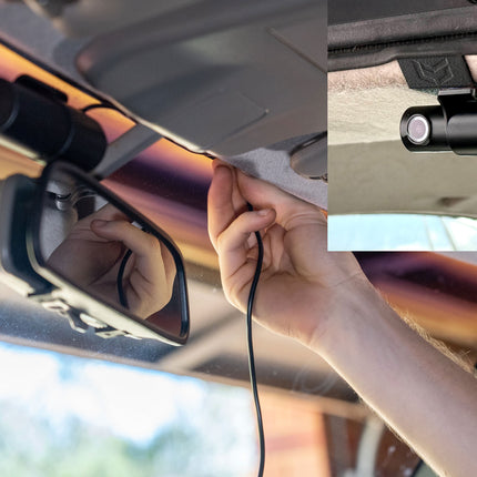 Inbouw dashcam voor + achter