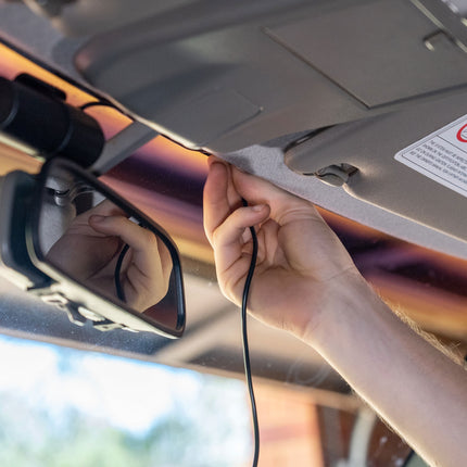 Inbouw dashcam voorkant